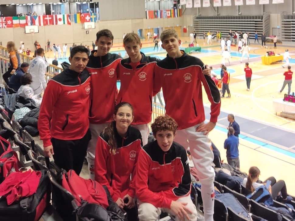 Regreso de la prueba del Circuito Cadete Europeo, celebrada en Copenhague
